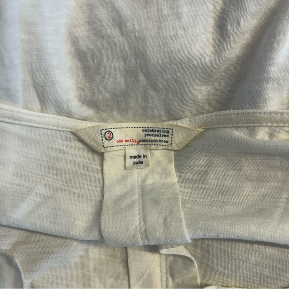 Odd Molly from Anthropologie White Butterfly Eyelet Top, Size 2 (Medium) - Picture 8 of 10